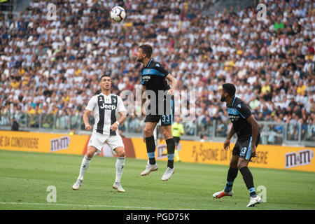 Turin, Italien. 25 Aug, 2018. Cristiano Ronaldo (Juventus) während der Serie A: Juventus FC vs Lazio. Juventus Turin gewann 2-0 bei der Allianz Stadion, in Turin, Italien, 25. August 2018 Credit: Alberto Gandolfo/Alamy leben Nachrichten Stockfoto