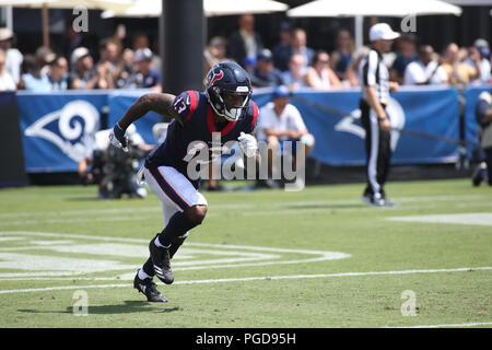 August 25, 2018 Los Angeles, CA. Houston Texans wide receiver Braxton Miller (13) Während die NFL Houston Texans vs Los Angeles Rams im Los Angeles Memorial Coliseum Los Angeles, Ca am 25. August 2018. Jevone Moore Stockfoto