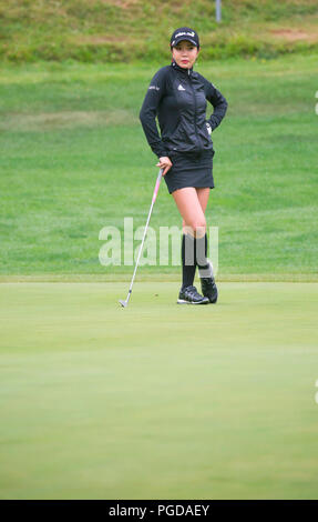 Jeongseon, östlich von Seoul, Südkorea. 23 Aug, 2018. Shin-Ae Ahn (KOR) Golf: Shin-Ae Ahn von Südkorea während der ersten Runde der KLPGA Hoch 1 Resort Ladies Open 2018 auf dem High 1 Country Club in Jeongseon, östlich von Seoul, Südkorea. Quelle: Lee Jae-Won/LBA/Alamy leben Nachrichten Stockfoto