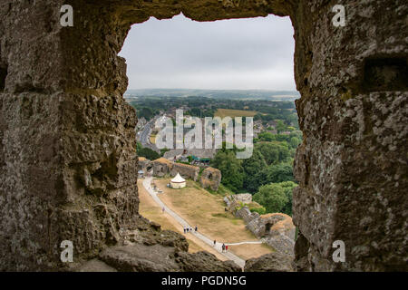 Corfe Castle, Dorset, England Stockfoto