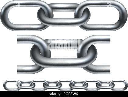 Kette Links Nahtlose Grafik Stock Vektor