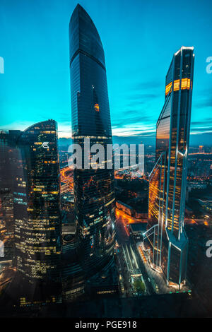 Moskau, Russland - Moskauer Hochhäuser Stockfoto