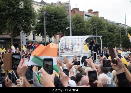 Papst Franziskus in Dublin - Irland Stockfoto