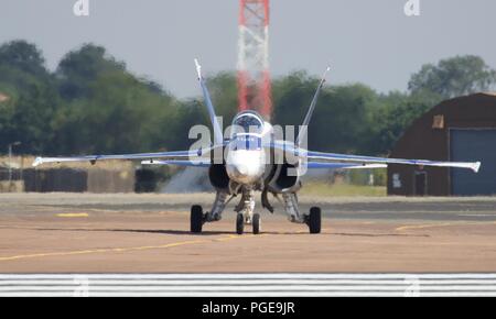 Royal Canadian Air Force CF-18 Hornet auf RIAT 2018 mit einem beeindruckenden Lackierung zum Gedenken an 60 Jahre NORAD Stockfoto