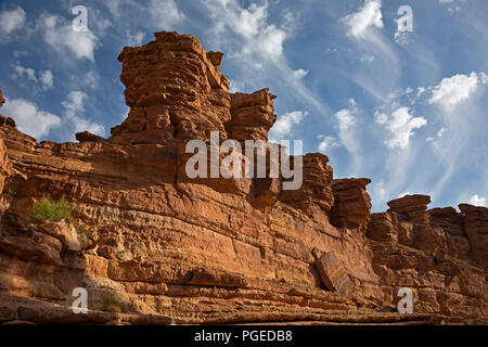 AZ 00353-00 ... ARIZONA - Bunte Wände der Kathedrale Waschen im Glen Canyon National Recreation Area. Stockfoto