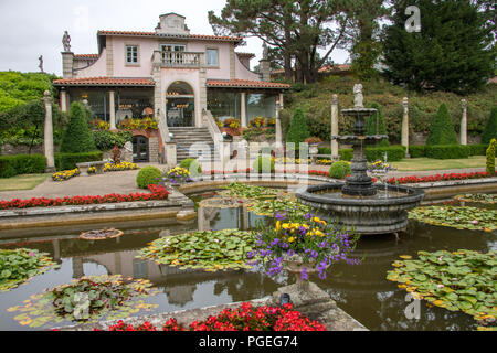 Compton Acres Garten, Dorset, Großbritannien Stockfoto