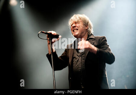 Konzert des Belgischen rock Sänger Arno seinen 65. Geburtstag feiert in seiner Geburt Stadt Ostend (Oostende, 22/05/2014) Stockfoto