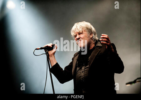 Konzert des Belgischen rock Sänger Arno seinen 65. Geburtstag feiert in seiner Geburt Stadt Ostend (Oostende, 22/05/2014) Stockfoto