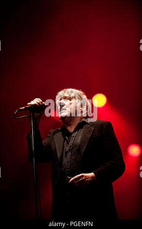 Konzert des Belgischen rock Sänger Arno seinen 65. Geburtstag feiert in seiner Geburt Stadt Ostend (Oostende, 22/05/2014) Stockfoto