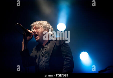 Konzert des Belgischen rock Sänger Arno seinen 65. Geburtstag feiert in seiner Geburt Stadt Ostend (Oostende, 22/05/2014) Stockfoto