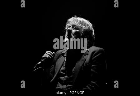 Konzert des Belgischen rock Sänger Arno seinen 65. Geburtstag feiert in seiner Geburt Stadt Ostend (Oostende, 22/05/2014) Stockfoto