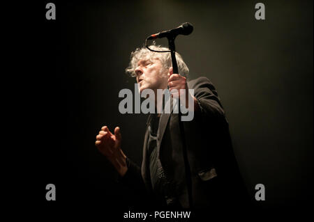 Konzert des Belgischen rock Sänger Arno seinen 65. Geburtstag feiert in seiner Geburt Stadt Ostend (Oostende, 22/05/2014) Stockfoto