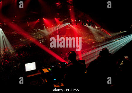 Zurück zu den 90-Veranstaltung im Sportpaleis Antwerpen (Belgien, 05/04/2009) Stockfoto