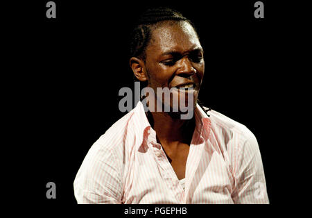 Belgische/Kongolesischen rapper Baloji am Nuits du Botanique in Brüssel (Belgien, 17.05.2010) Stockfoto