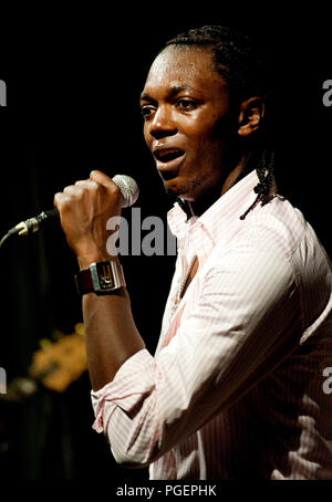 Belgische/Kongolesischen rapper Baloji am Nuits du Botanique in Brüssel (Belgien, 17.05.2010) Stockfoto