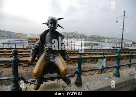 Little Princess Statue (Kiskiralylany) Budapest, Ungarn Stockfoto