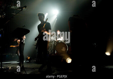 Belgische Rockband Balthazar im Konzert in der Botanique, Brüssel (Belgien, 22/09/2010) Stockfoto