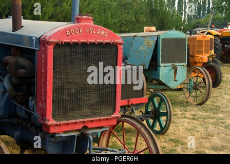 Antike Traktoren, große Oregon Dampf-Up, antike Powerland, Brooks, Oregon Stockfoto