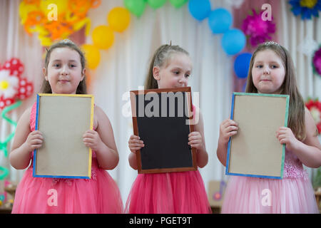 Belarus, Gomel, 24. Mai 2018. Der Kindergarten liegt zentral. Tag der offenen Tür Stockfoto