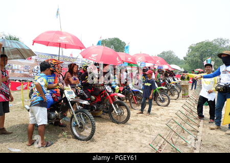 Amateur Motocross Racing Stockfoto