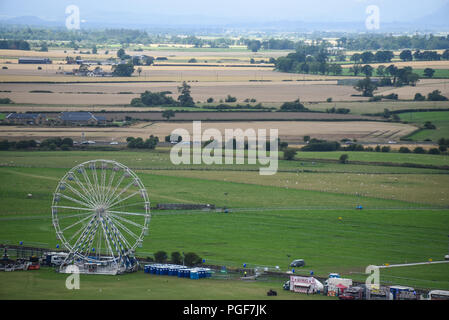 Ein Vergnügungspark mit einem Riesenrad in der Nähe von Stirling, Schottland Stockfoto