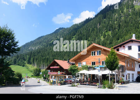 Bad Hindelang: Dorf Hinterstein, Restaurant, Schwaben, Allgäu, Schwaben, Bayern, Bayern, Deutschland Stockfoto