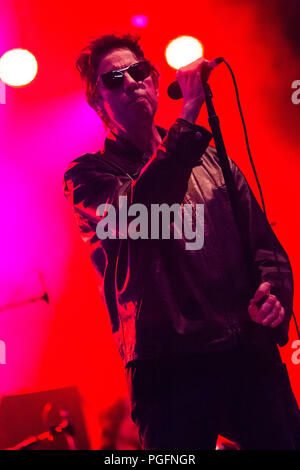 Turin Italien. 25. August 2018. Die englische Rockband ECHO & BUNNYMEN führt live auf der Bühne Spazio 211 während der "Heutige Festival 'Credit: Rodolfo Sassano/Alamy leben Nachrichten Stockfoto