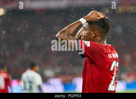 FC Bayern München, München, August 24, 2018 David Alaba, FCB 27 traurig, enttäuscht, wütend, Emotionen, Enttäuschung, Frustration, Frustration, Traurigkeit, Verzweiflung, Hoffnungslosigkeit, FC BAYERN MÜNCHEN - TSG 1899 Hoffenheim 3-1 - DFL-Bestimmungen verbieten die Verwendung von Fotografien als BILDSEQUENZEN und/oder quasi-VIDEO - 1. Deutsche Fussball Liga, München, August 24, 2018, Saison 2018/2019, Spieltag 1 © Peter Schatz/Alamy leben Nachrichten Stockfoto