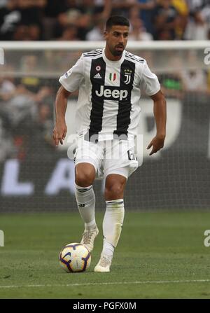 Sami Khedira (Juventus Turin) Während der Italienischen Meisterschaft in der Serie A zwischen Juventus Turin und Lazio Roma bei der Allianz Stadion in Turin, Italien, am 25. August 2018 - Bild von Laurent Lairys/DPPI Stockfoto