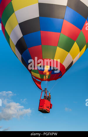 Strathaven, Schottland, 25. Aug 2018. Die International Balloon Festival ist eine Anzeige von Ballonfahrten in der John hastie Park in Strathaven, Schottland, stattfand. Kredit George Robertson/Alamy leben Nachrichten Stockfoto