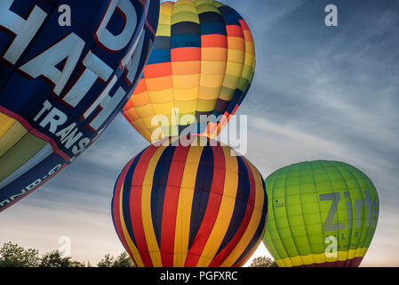 Strathaven, Schottland, 25. Aug 2018. Die International Balloon Festival ist eine Anzeige von Ballonfahrten in der John hastie Park in Strathaven, Schottland, stattfand. Kredit George Robertson/Alamy leben Nachrichten Stockfoto