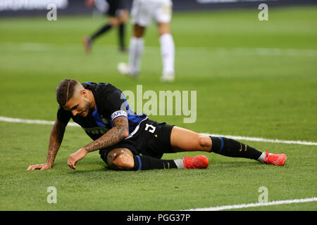 Mailand, Italien. 26 August, 2018. Mauro Icardi des FC Internazionale enttäuscht während der Serie A-Spiel zwischen dem FC Internazionale und Torino Fc. Stockfoto