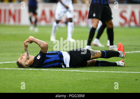 Mailand, Italien. 26 August, 2018. Mauro Icardi des FC Internazionale enttäuscht während der Serie A-Spiel zwischen dem FC Internazionale und Torino Fc. Stockfoto