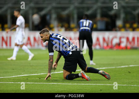 Mailand, Italien. 26 August, 2018. Mauro Icardi des FC Internazionale enttäuscht während der Serie A-Spiel zwischen dem FC Internazionale und Torino Fc. Stockfoto