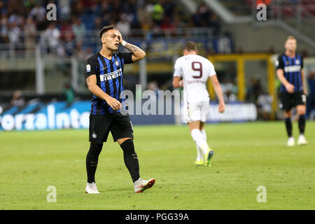 Mailand, Italien. 26 August, 2018. Lautaro Martinez von FC Internazionale in Aktion während der Serie A-Spiel zwischen dem FC Internazionale und Torino Fc. Stockfoto