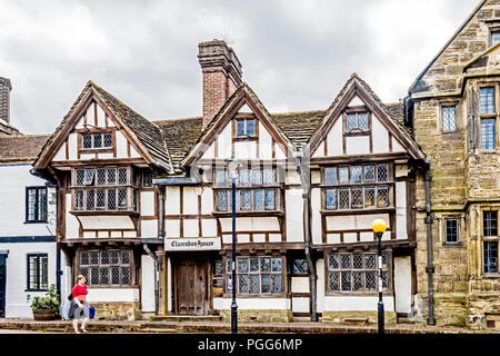 East Grinstead (Sussex, England): Clarendon House, Tudor Stil Stockfoto