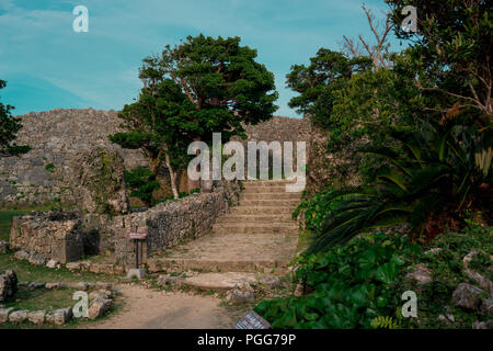 Schloss Nakagusuku, Okinawa Stockfoto