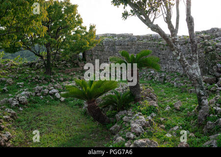 Schloss Nakagusuku, Okinawa Stockfoto