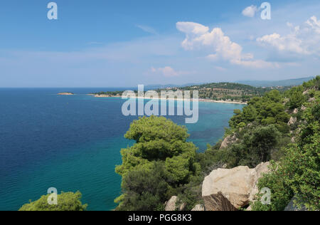 Strand von Agios Ioannis, Sithonia-Griechenland Stockfoto