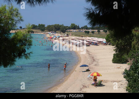 Strand von Agios Ioannis, Sithonia-Griechenland Stockfoto