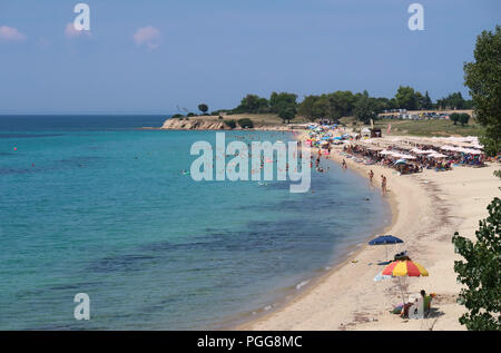 Strand von Agios Ioannis, Sithonia-Griechenland Stockfoto