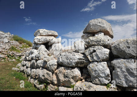 Torre d'en Galmés - eine Talyotic Website in Menorca, Spanien Stockfoto