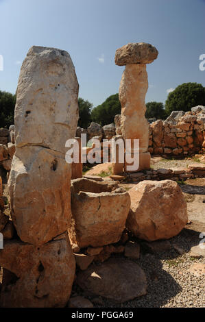 Torre d'en Galmés - eine Talyotic Website in Menorca, Spanien Stockfoto