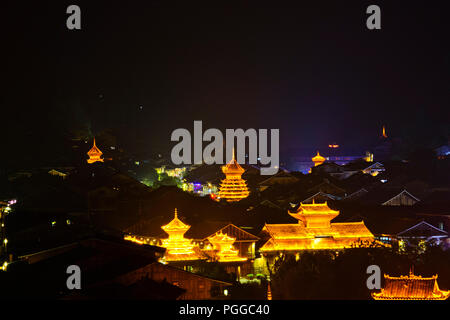 Zhaoxing Dorf, Provinz Guizhou, VR China, Volksrepublik China, China Stockfoto