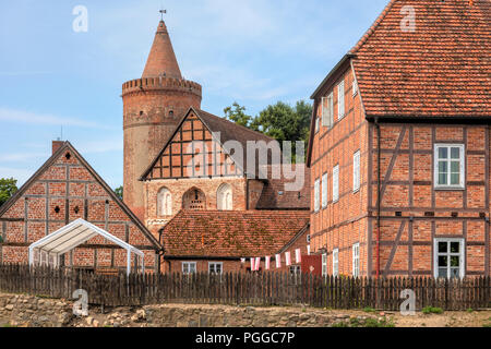 Burg Stargard, Neubrandenburg, Mecklenburg-Vorpommern, Deutschland, Europa Stockfoto