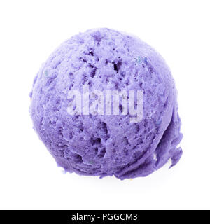 Blueberry Eisportionierer. Auf weissem Hintergrund Stockfoto