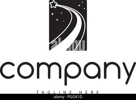 Star Schwarz vektor Logo Image Stock Vektor