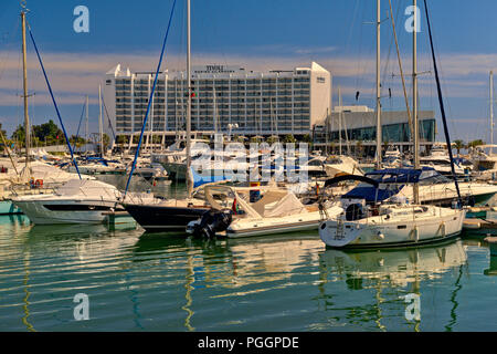 Tivoli Marina Vilamoura Hotel, Vilamoura, Algarve, Portugal, Stockfoto