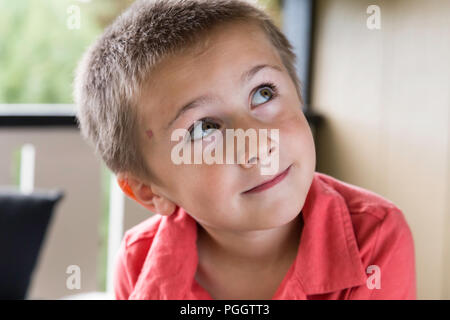 Fünf Jahre alten Jungen, Mt, USA Stockfoto