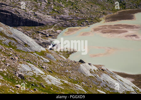 Gletscher See unterhalb der Großglockner, Nationalpark Hohe Tauern, Österreich Stockfoto